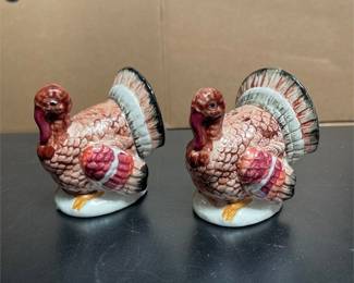 Ceramic Turkey Salt and Pepper Shakers (4/6)
