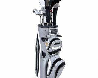 Bag Boy Revolver Golf Cart Bag with Assorted Clubs