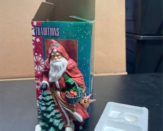 Traditions Porcelain Santa Claus Figurine with Box