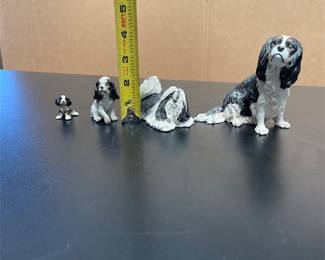 Sandicast Shih Tzu and Spaniel Dog Figurines (3/4)
