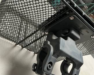 Black Mesh Bicycle Basket with Quick-Release Mount (4/6)