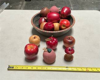 Decorative Apple Assortment with Painted Bowl (4/4)