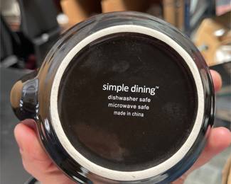 Simple Dining Black Glazed Ceramic Tea Set (4/6)