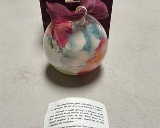 Chase International Reverse-Painted Glass Ornament (2/6)