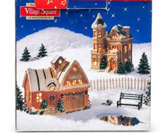 Mervyn’s 1992 Village Square Christmas Village & Accessories (3/5)