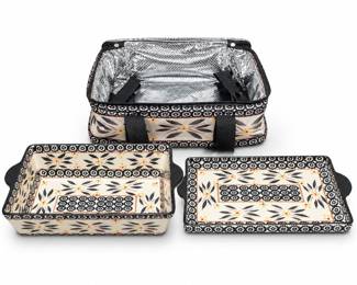 Temp-tations Baking Dishes with Insulated Casserole Carrier