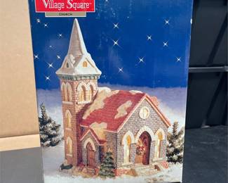 Mervyn’s Village Square Church & Christmas Village Accessories (2/4)