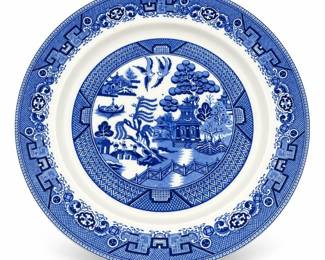 Allertons Blue Willow Ceramic Plate