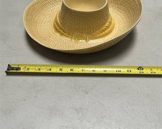 Yellow Ceramic Sombrero Chip-and-Dip Serving Dish (6/6)