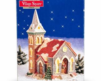 Mervyn’s Village Square Church & Christmas Village Accessories