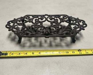 Cast Iron Scrollwork Three-Tealight Dish Warmer (5/5)