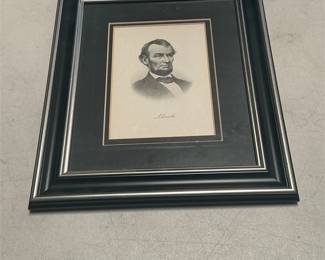 Framed Abraham Lincoln Portrait Print (2/5)
