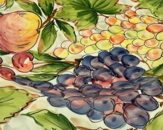 Ancora Italian Hand-Painted Fruit Serving Platter (5/6)