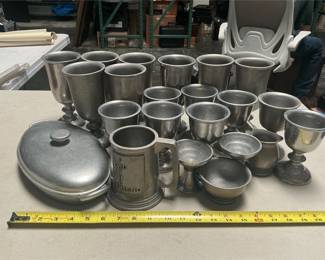 Wilton Armetale Plough Tavern Goblets & Tableware (6/7)