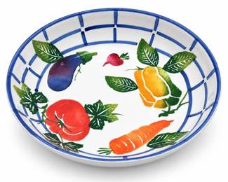 Ancora Italian Hand-Painted Vegetable Serving Bowl