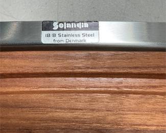 Selandia Wood Carving Board with Stainless Steel Tray (5/6)