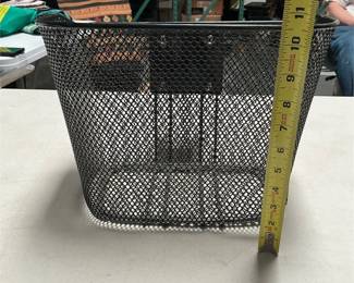 Black Mesh Bicycle Basket with Quick-Release Mount (6/6)