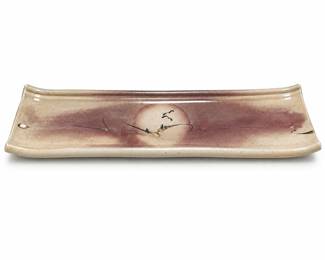 Studio Pottery Rectangular Landscape Tray