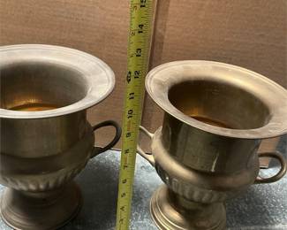 Pair of Brass Urn-Form Champagne Buckets (6/6)