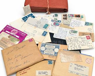 Vintage Worldwide Stamps, Postcards & First Day Covers