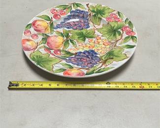 Ancora Italian Hand-Painted Fruit Serving Platter (6/6)