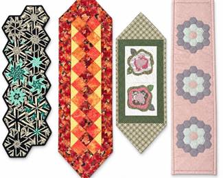 Quilted Table Runners with Assorted Patchwork