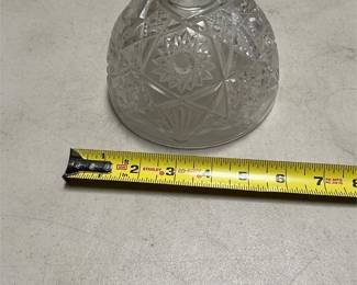 Cut Glass Dome Lid with Starburst Decoration (5/5)
