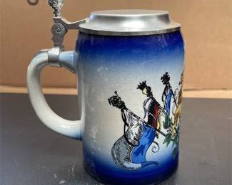 Bavarian Coat of Arms Blue Ceramic Lidded Beer Stein (2/4)