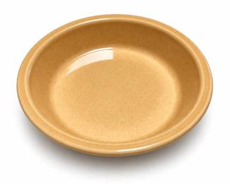 Pfaltzgraff USA Tan Ribbed Ceramic Pie Dish