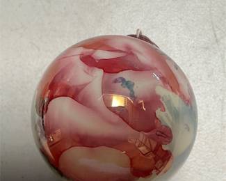 Chase International Reverse-Painted Glass Ornament (5/6)