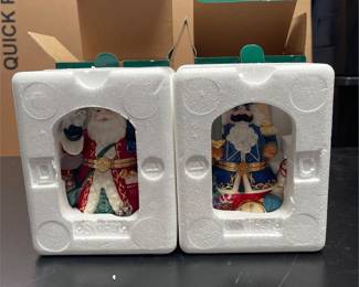 Traditions Santa & Nutcracker Porcelain Keepsake Boxes (4/5)