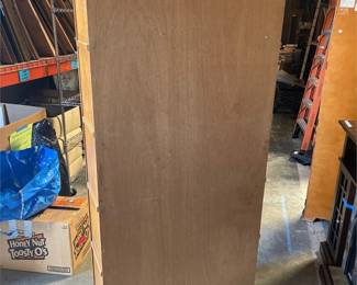 Oak Barrister Bookcase with Leaded Glass (5/5)