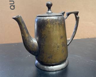 Silver-Plated Teapot with Hinged Lid (2/5)