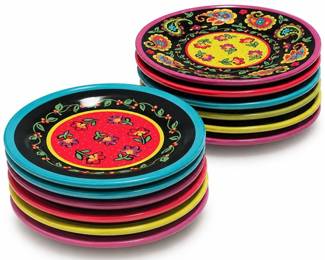 Certified International Guadalupe Dinner and Salad Plates