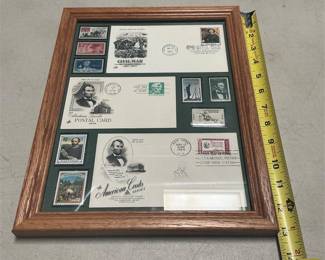 Bit of History Framed Lincoln/Civil War Stamp Collection (5/5)