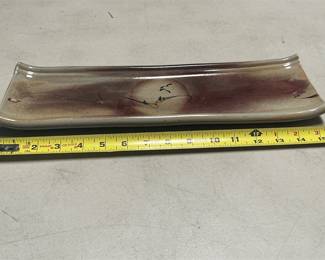 Studio Pottery Rectangular Landscape Tray (6/6)