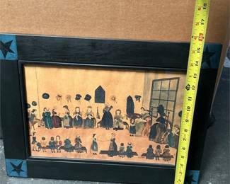 Jacquelyn Trone “The Sewing Circle” Framed Folk Art (5/6)