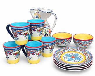 Euro Ceramica Zanzibar Tableware & Sangria Pitcher