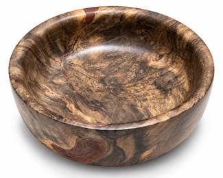 Buckeye Burl Wood Bowl Signed Don Walker