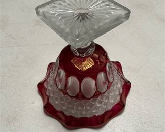 Westmoreland Wakefield Ruby Flashed Glass Compote (3/6)