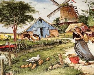 Royal Schwabap Dutch Windmill Decorative Plate (5/6)