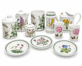 Portmeirion Botanic Garden Canisters, Coffee Pot & Plates