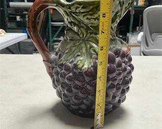 Olfaire Majolica Grape Cluster Pitcher (5/5)