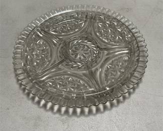Anchor Hocking Stars & Bars Glass Relish Tray (2/5)