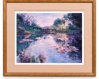 Lynn Gertenbach Monet's Pond Framed Print