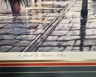 Al Federico A Stroll in Pirate's Alley Signed Print (4/5)