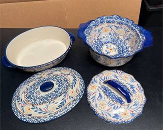 Sterling Home La Dolce Vita Covered Casserole Dishes (4/6)
