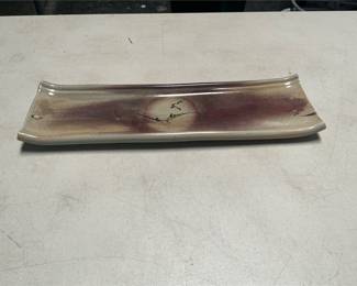 Studio Pottery Rectangular Landscape Tray (2/6)