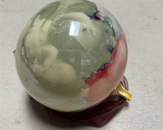 Chase International Reverse-Painted Glass Ornament (4/6)