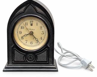 Warren Telechron Cathedral Bakelite Electric Mantel Clock